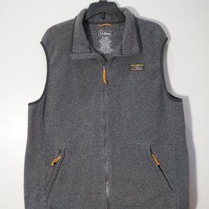 L.L. Bean Men's Mountain Classic Fleece Vest Outdoors Size M REG Charcoal Grey